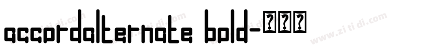 accordalternate bold字体转换 accordalternate bold字体转换